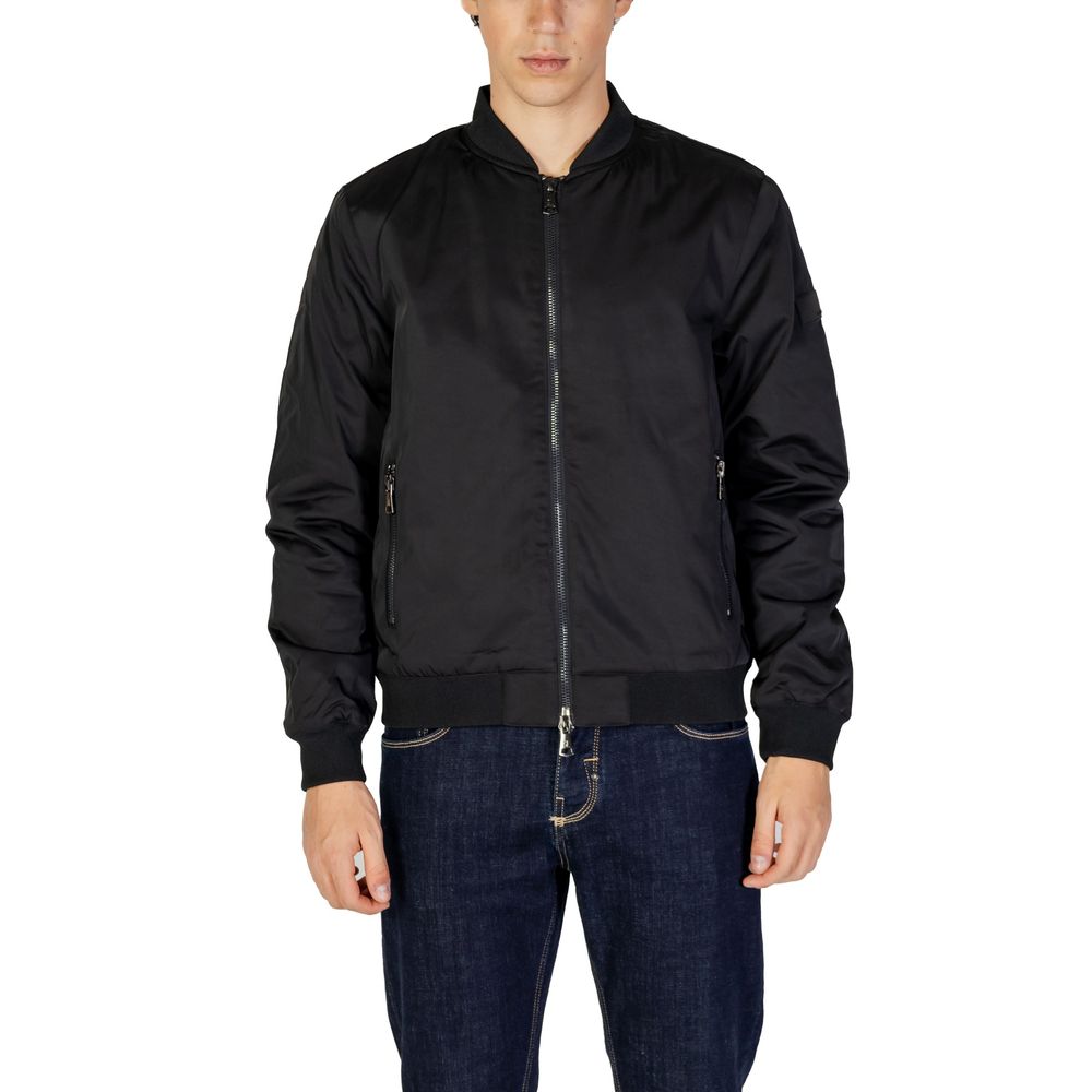 Gianni Lupo Black Wool Jacket for Elevated Style and Comfort