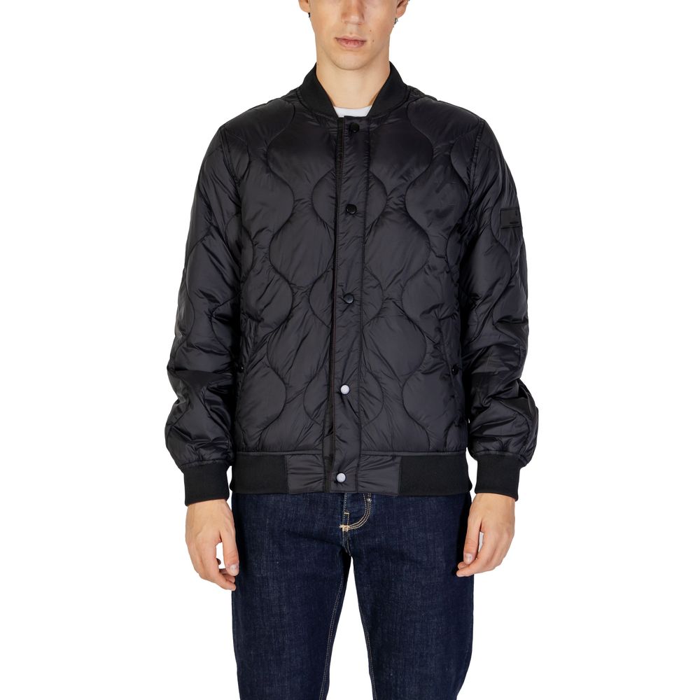 Gianni Lupo Black Wool Jacket with Timeless Sophistication