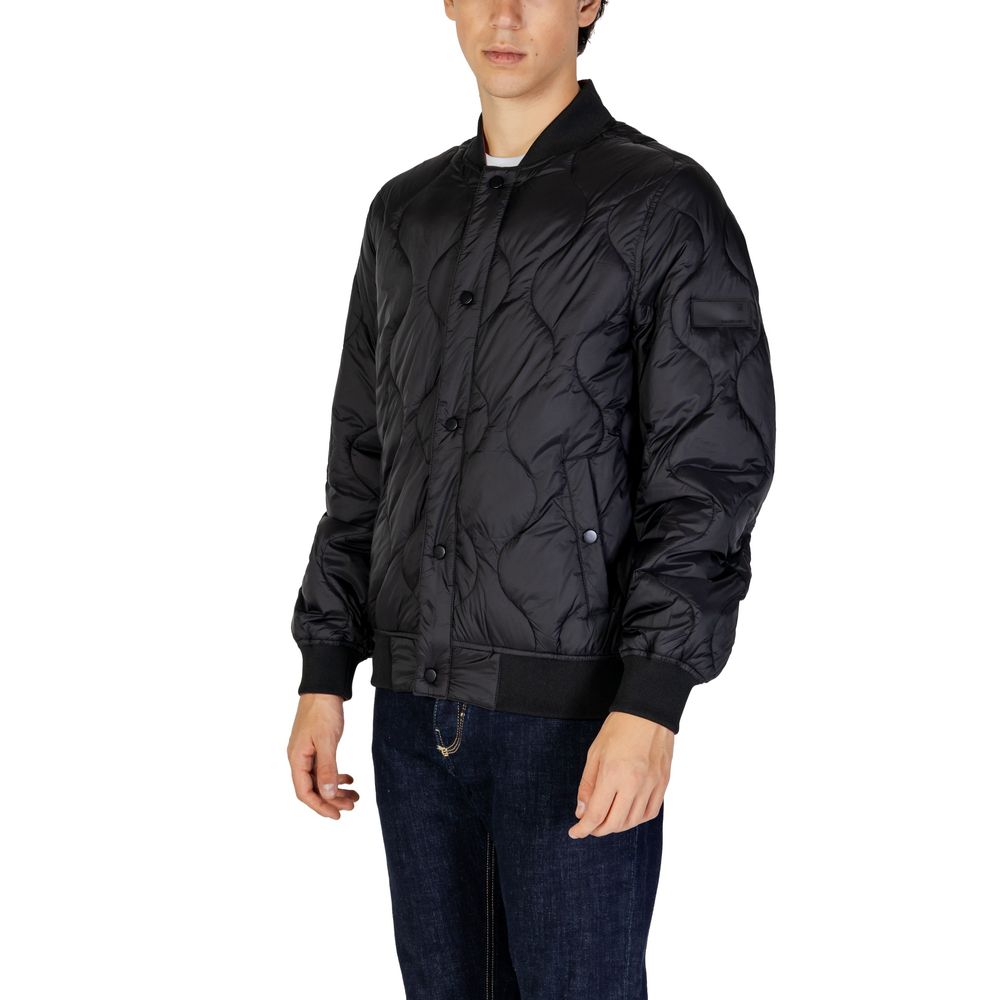 Gianni Lupo Black Wool Jacket with Timeless Sophistication