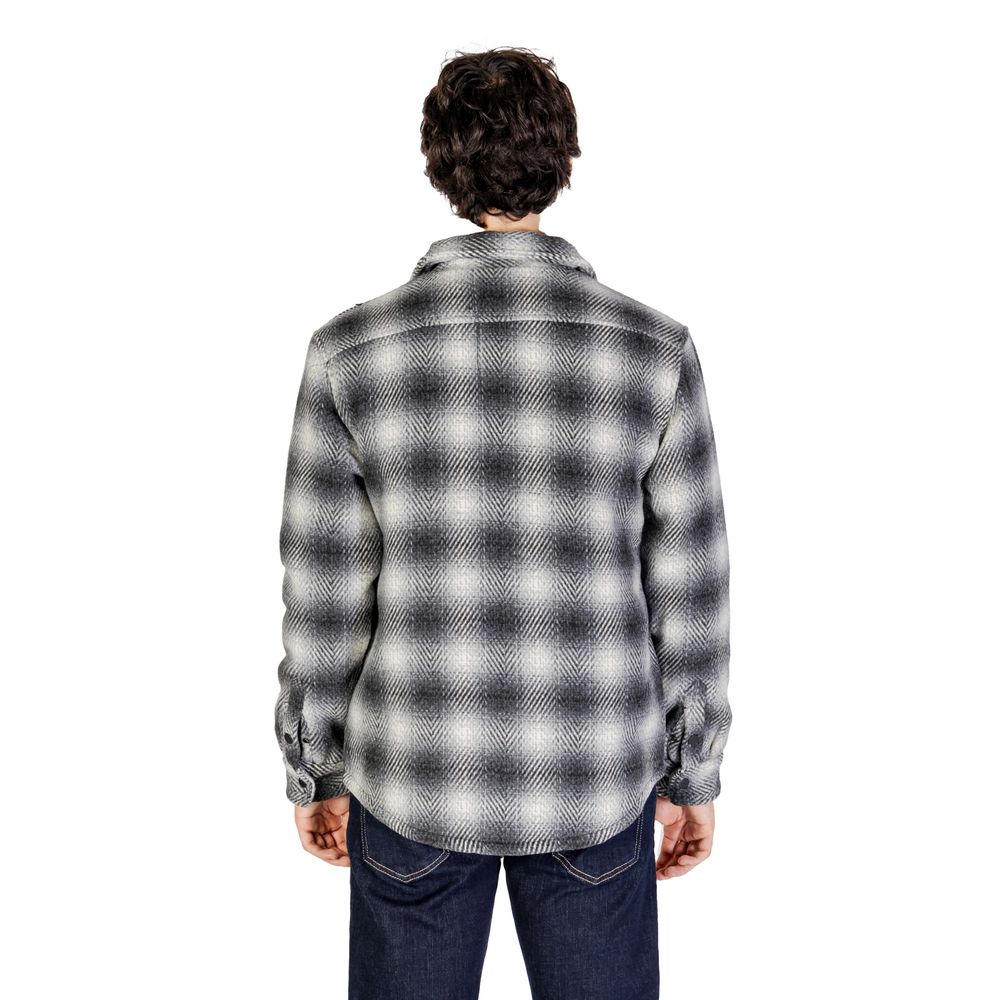 Gianni Lupo Black Wool Jacket for Timeless Elegance