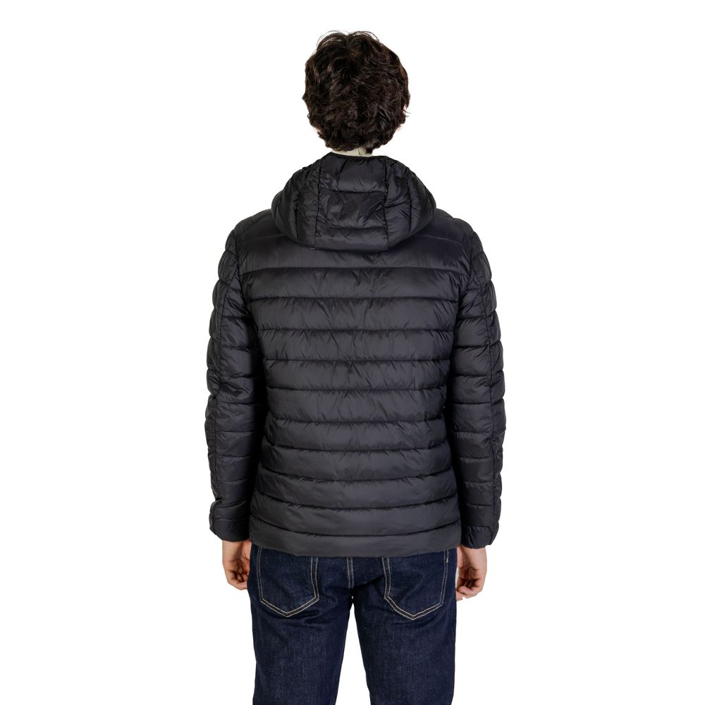 Gianni Lupo Black Wool Jacket of Modern Sophistication