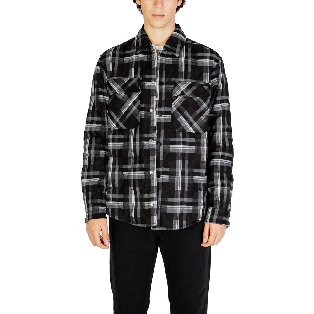 Gianni Lupo Black Wool Jacket for Elevated Sophistication