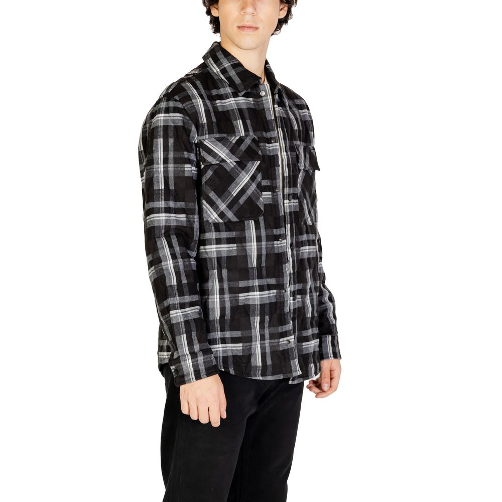 Gianni Lupo Black Wool Jacket for Elevated Sophistication