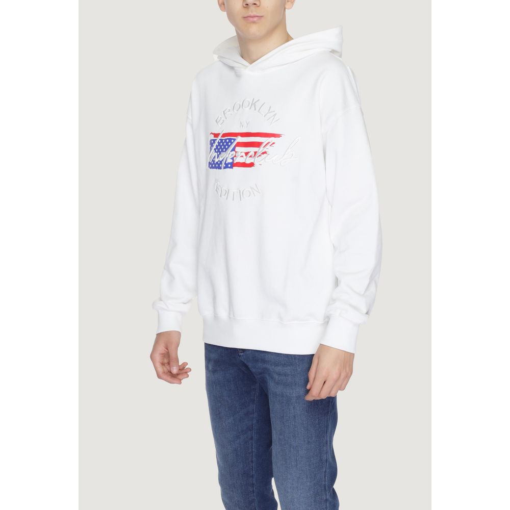 Underclub White Cotton Sweater for Elevated Casual Style