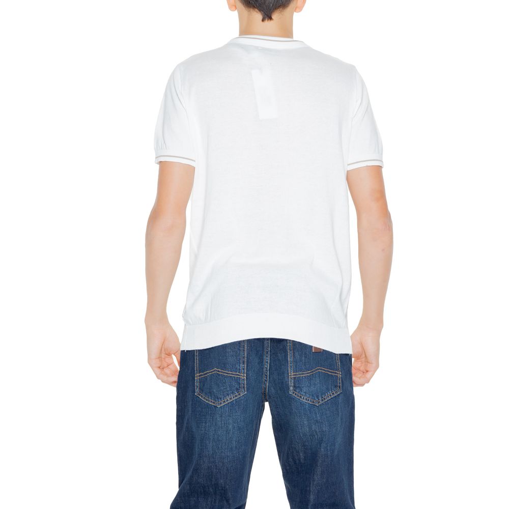 Hamaki-Ho White Cotton T-Shirt for Effortless Sophistication