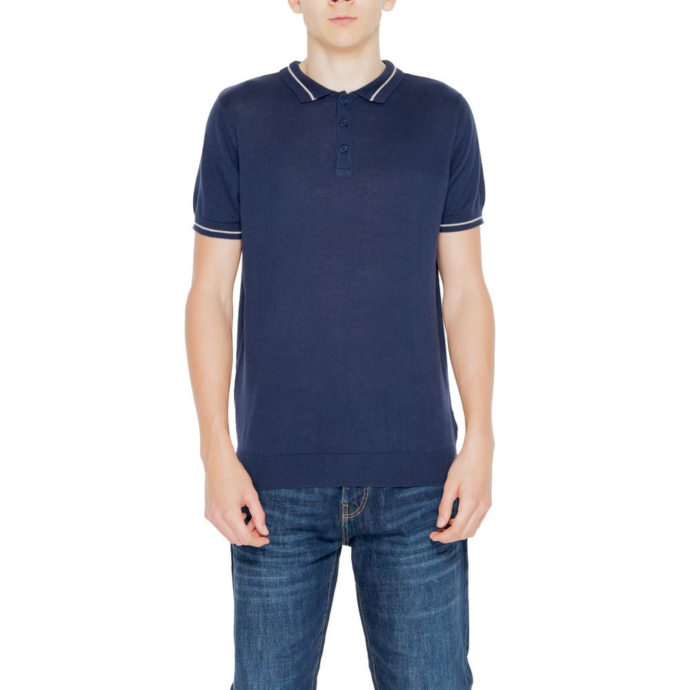 Hamaki-Ho Blue Cotton T-Shirt for Effortless Elegance