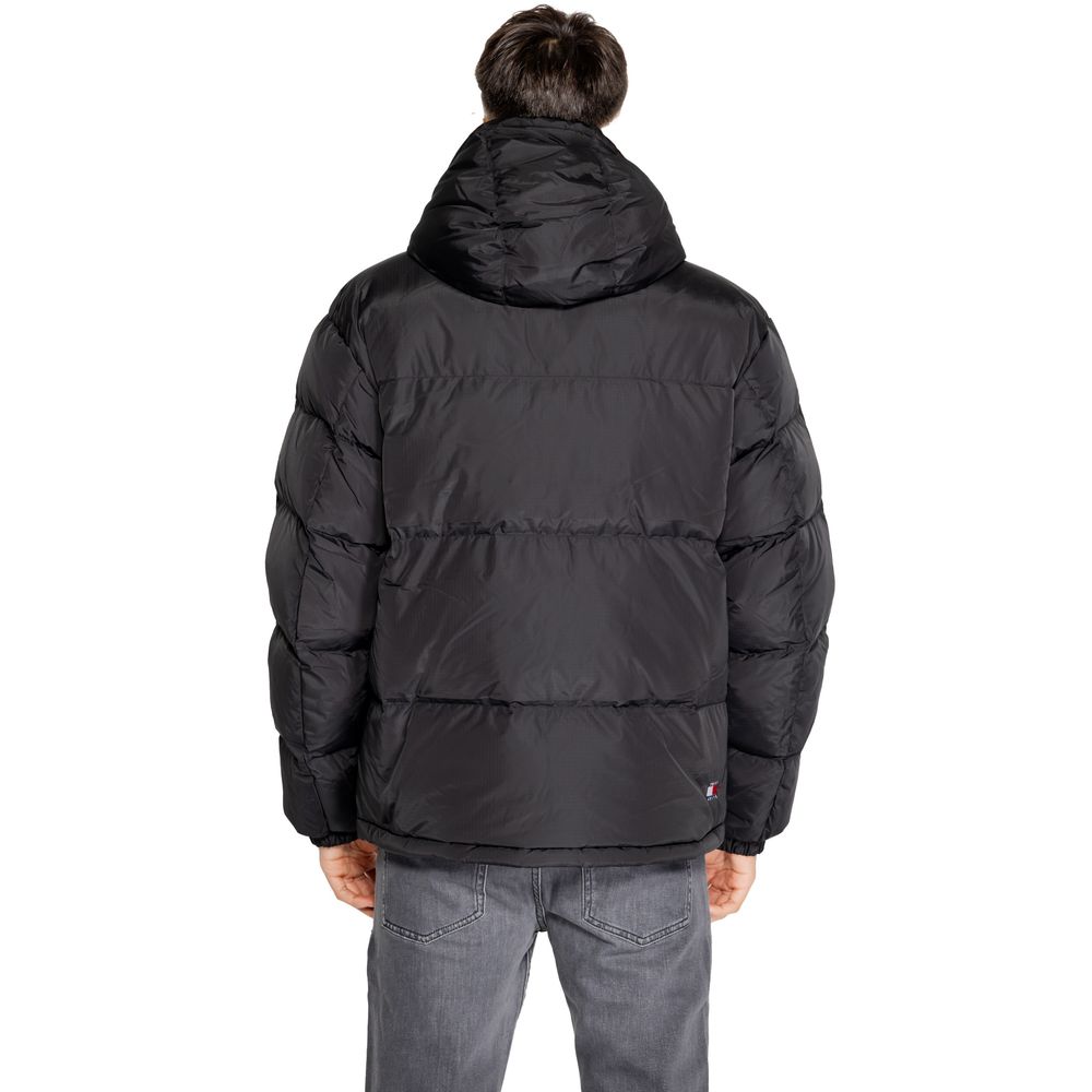 Tommy Hilfiger Black Cotton Jacket - Timeless Sophistication
