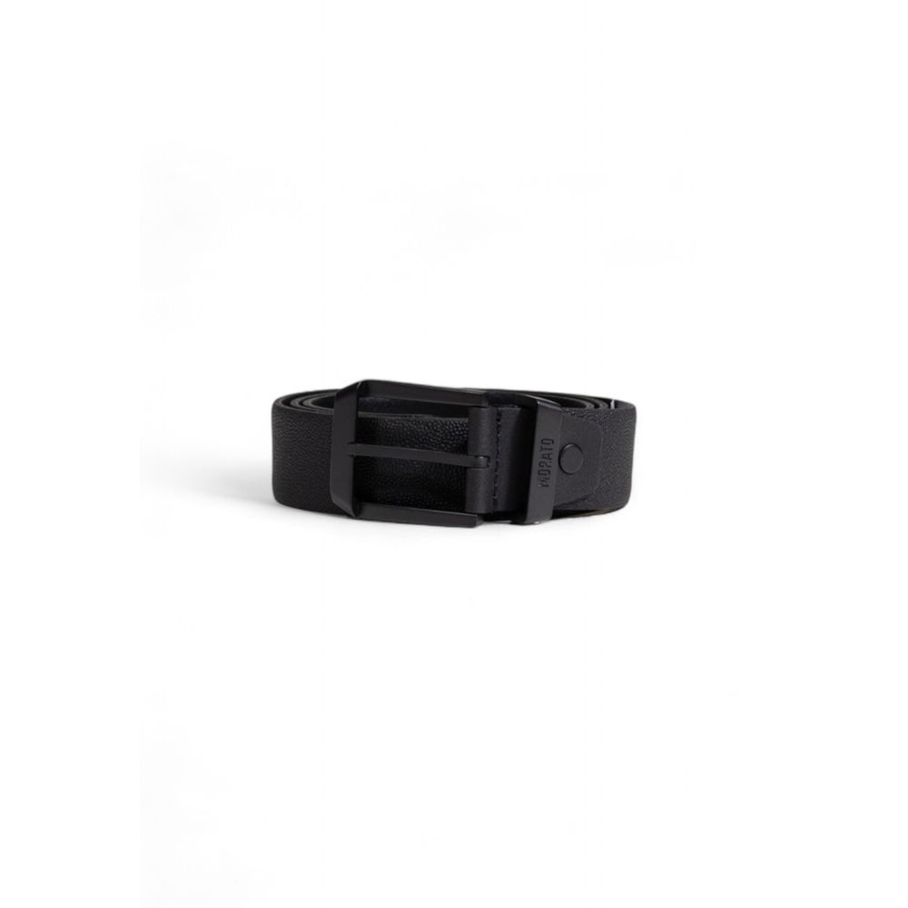 Antony Morato Black Leather Belt - Timeless Luxury Accessory
