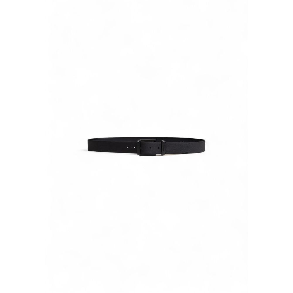 Antony Morato Black Leather Belt - Timeless Luxury Accessory