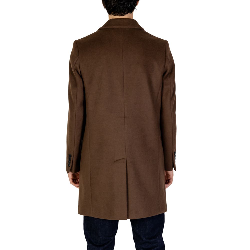 Antony Morato Brown Wool Jacket for Sophisticated Style