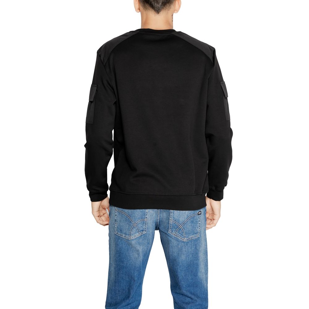 Antony Morato Black Cotton Sweater for Elevated Style