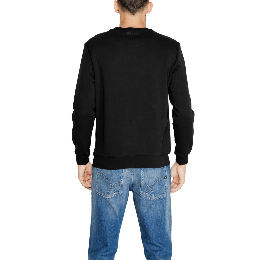 Antony Morato Black Cotton Sweater for Effortless Elegance