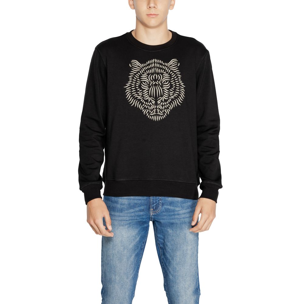 Antony Morato Black Cotton Sweater for Timeless Elegance