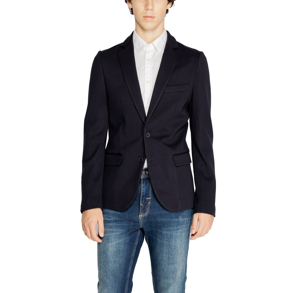 Antony Morato Blue Viscose Suit for Elevated Style