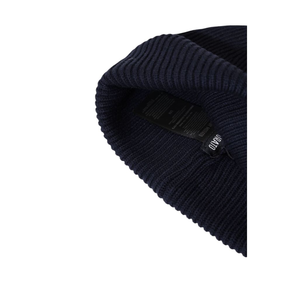 Antony Morato Blue Wool Cap for Elevated Style