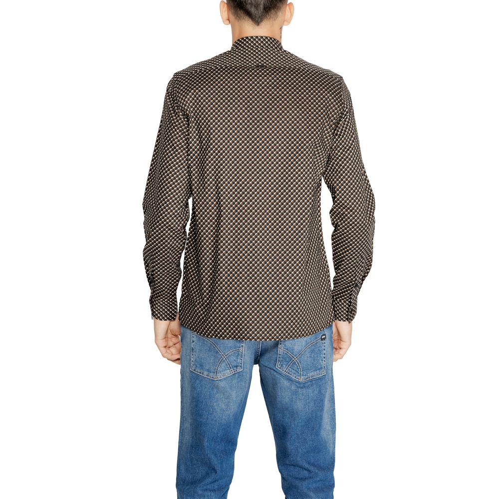 Antony Morato Brown Cotton Shirt for Timeless Elegance