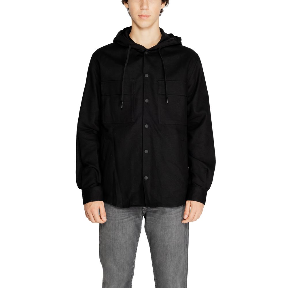 Antony Morato Black Cotton Shirt for Elevated Style