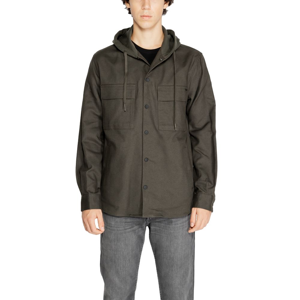 Antony Morato Green Cotton Shirt for Elevated Style