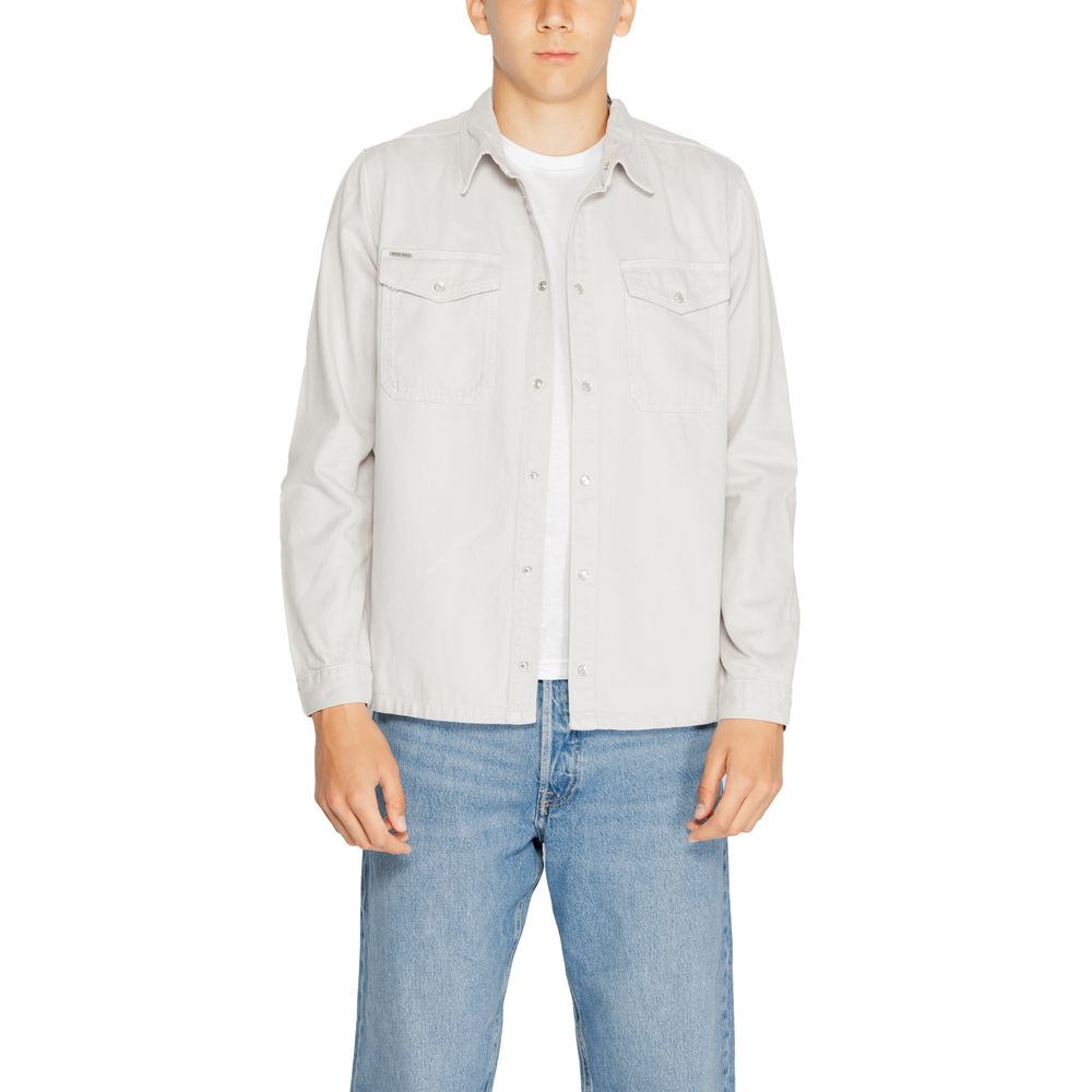 Antony Morato Gray Cotton Shirt for Timeless Elegance