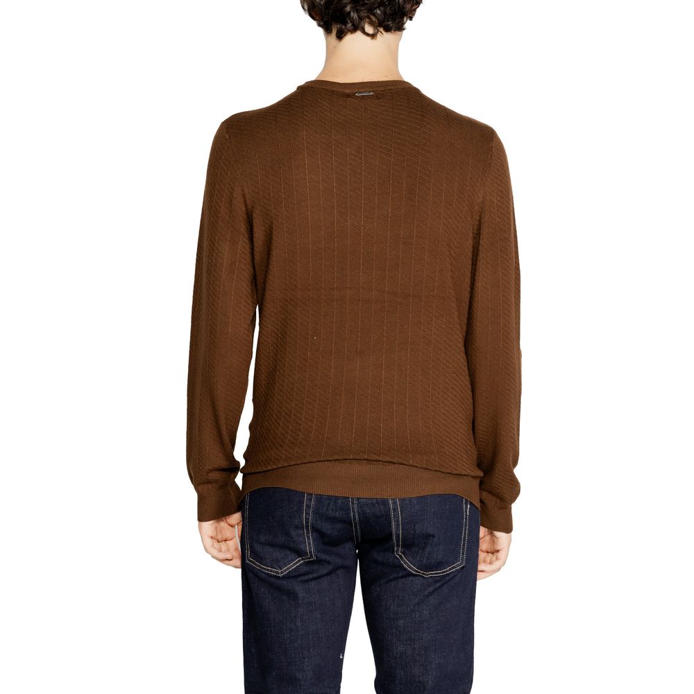 Antony Morato Brown Viscose Sweater for Elegant Style