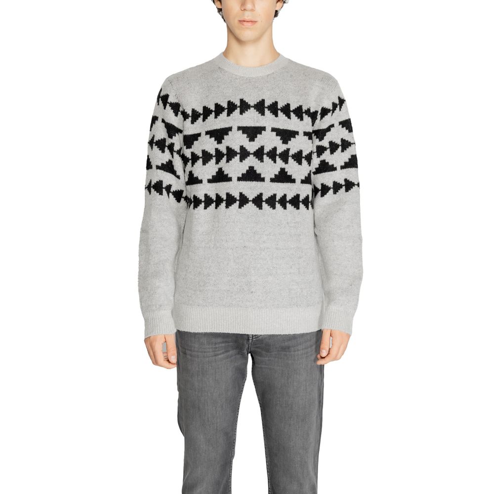 Antony Morato Gray Acrylic Sweater for Elevated Style