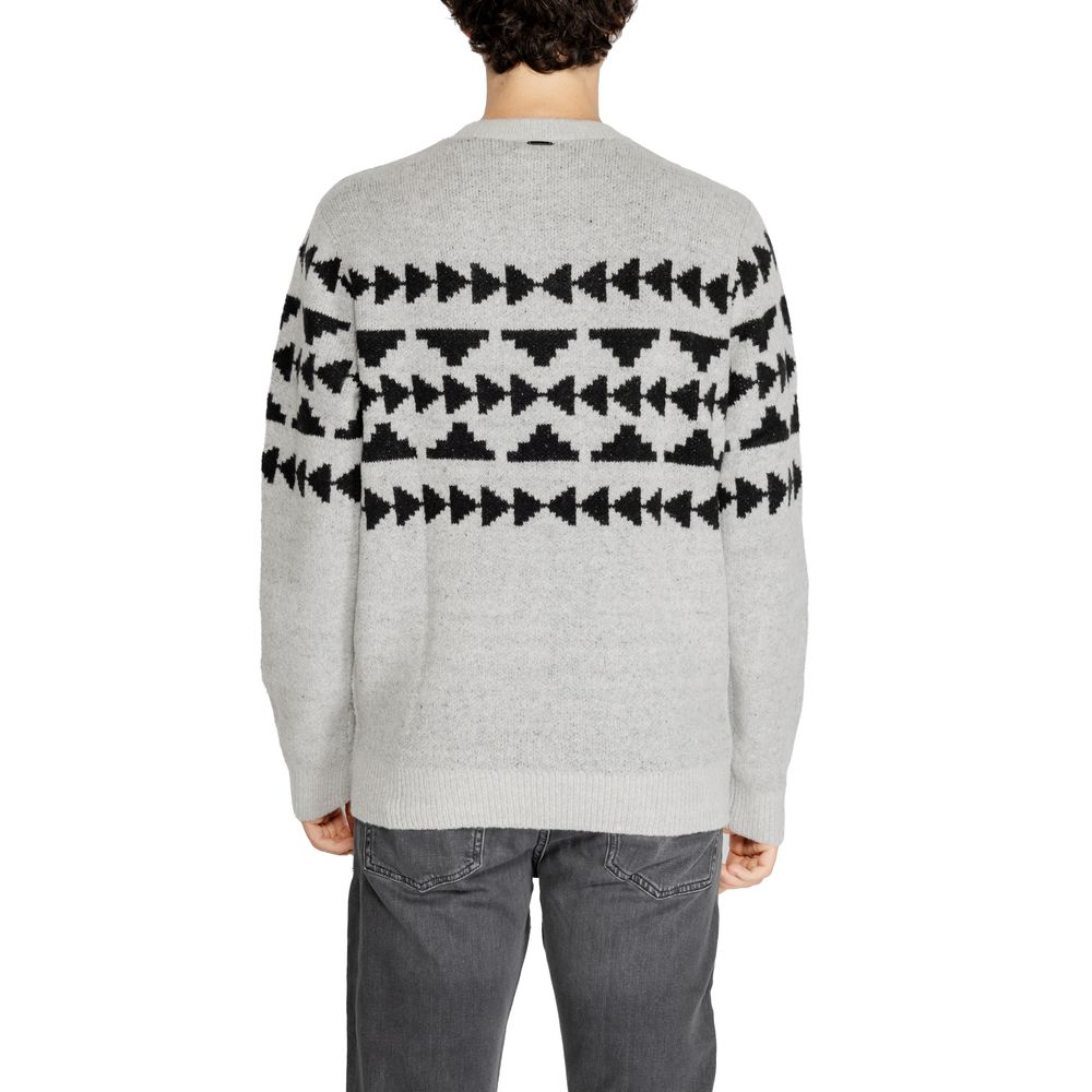 Antony Morato Gray Acrylic Sweater for Elevated Style