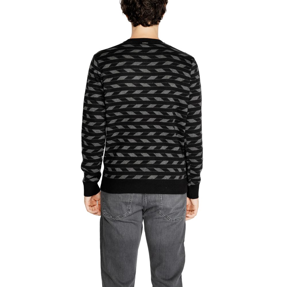 Antony Morato Black Acrylic Sweater for Elevated Style