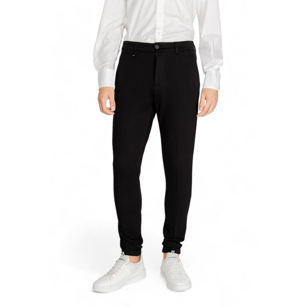 Antony Morato Black Viscose Jeans for Effortless Elegance