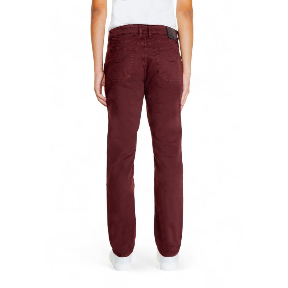 Jeckerson Red Cotton Jeans for Elevated Style