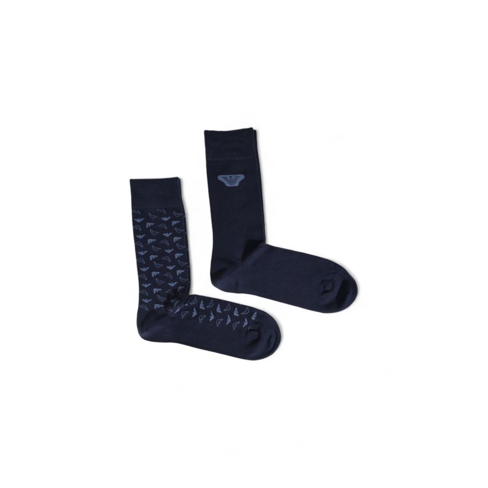 Emporio Armani Blue Cotton Sock - Luxury Comfort