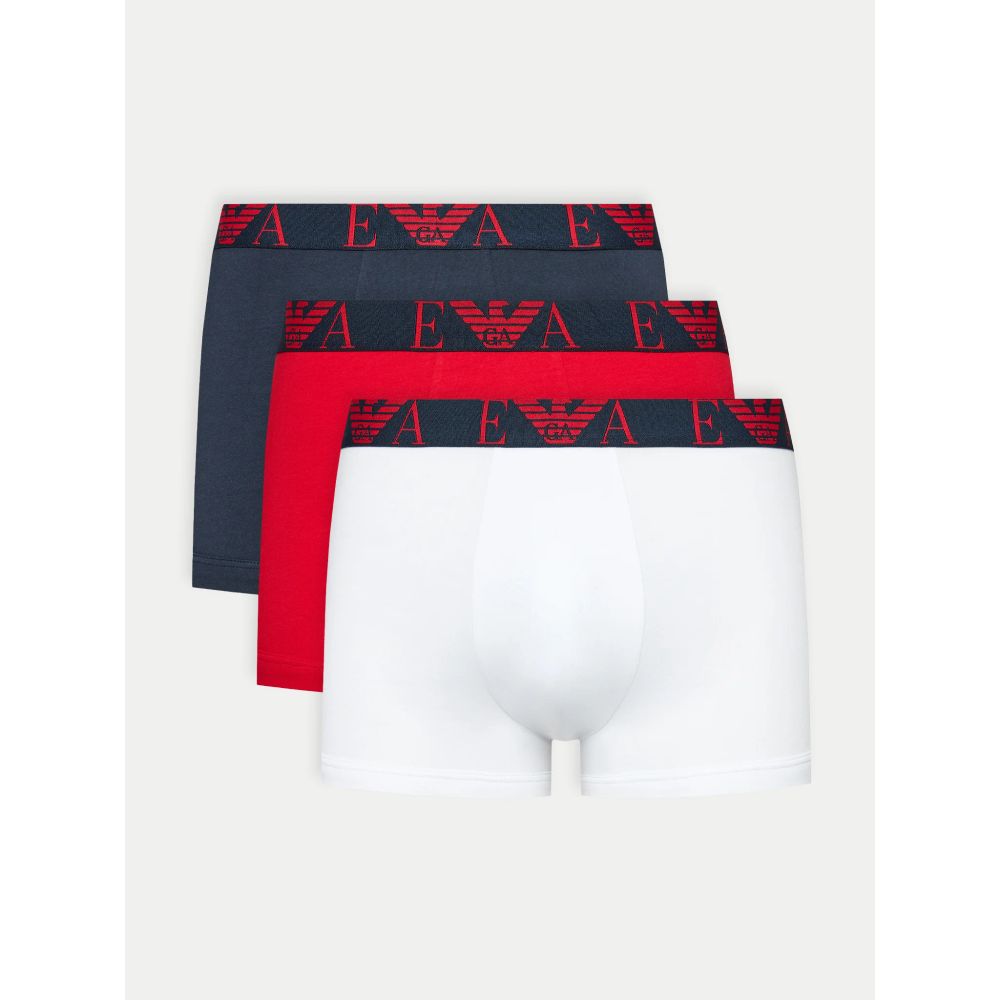 Emporio Armani Red Cotton Underwear Luxury Trunks