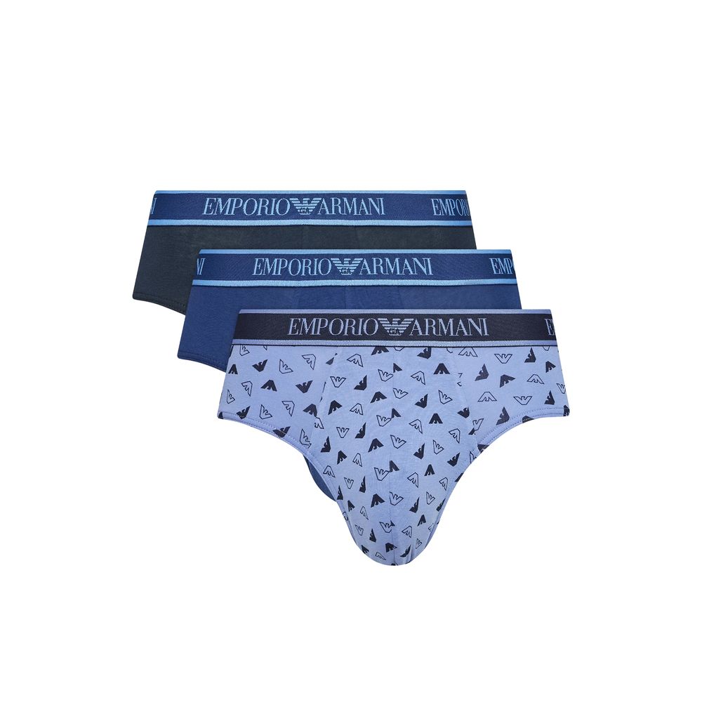 Emporio Armani Blue Cotton Underwear Luxury Set