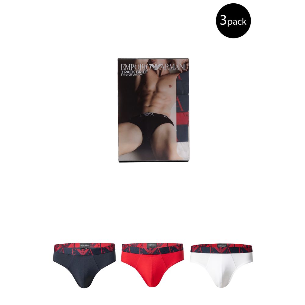 Emporio Armani Red Cotton Underwear Essentials Collection