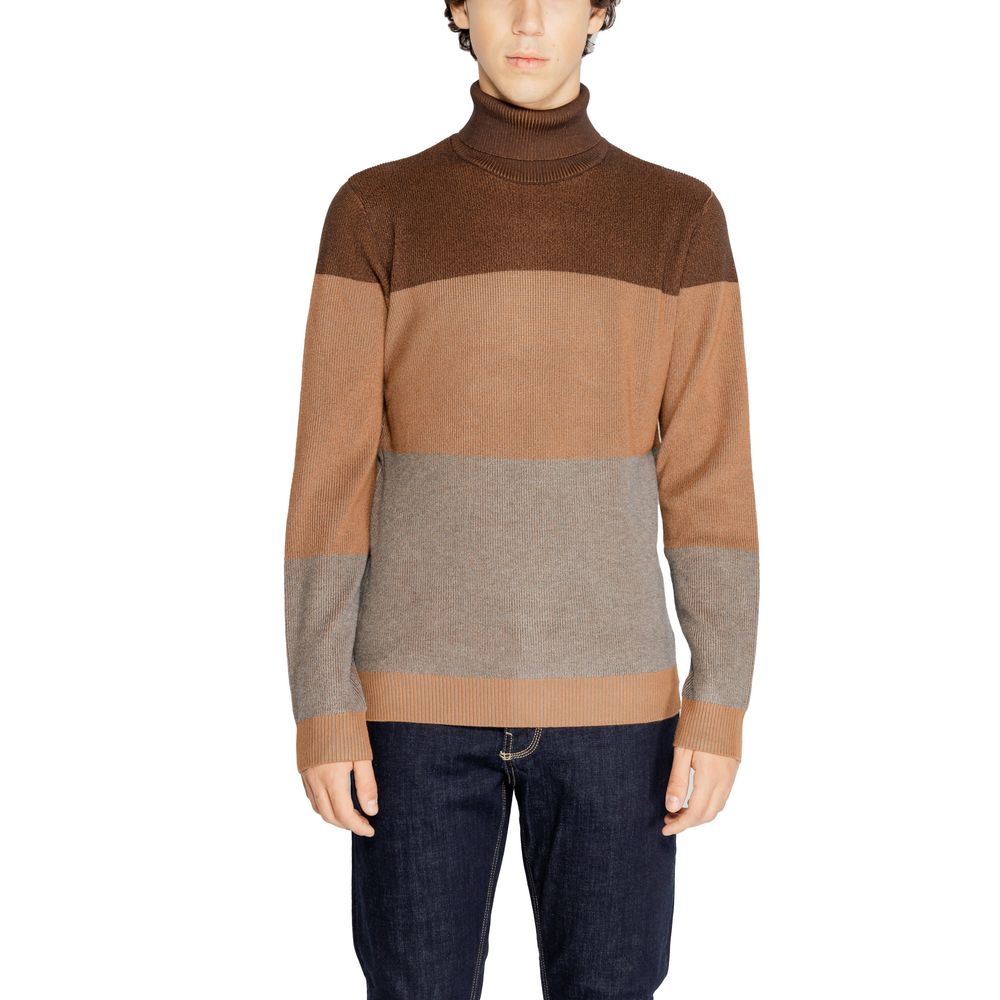 Hamaki-Ho Brown Viscose Sweater for Elevated Elegance