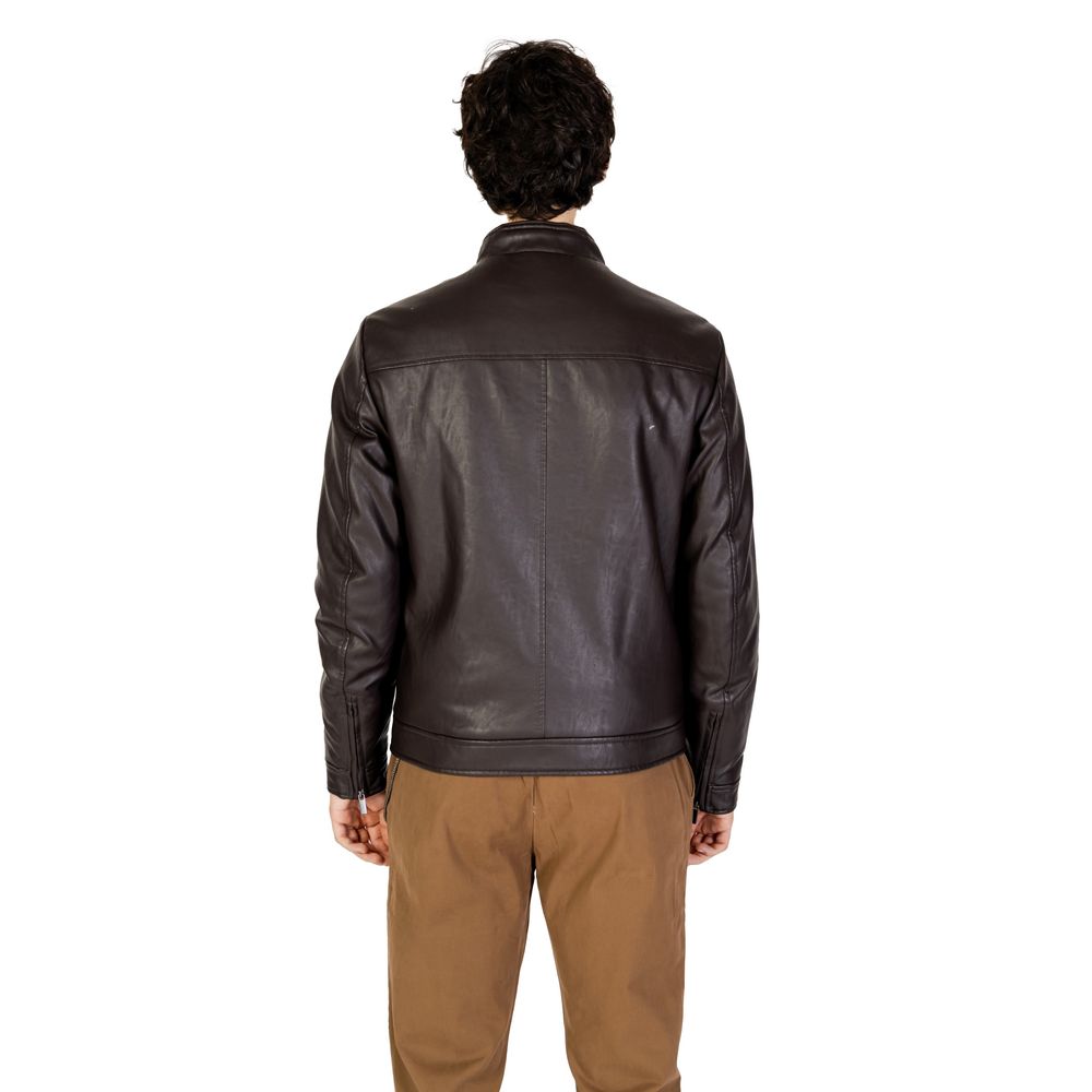 Hamaki-Ho Brown Viscose Jacket for Elevated Sophistication