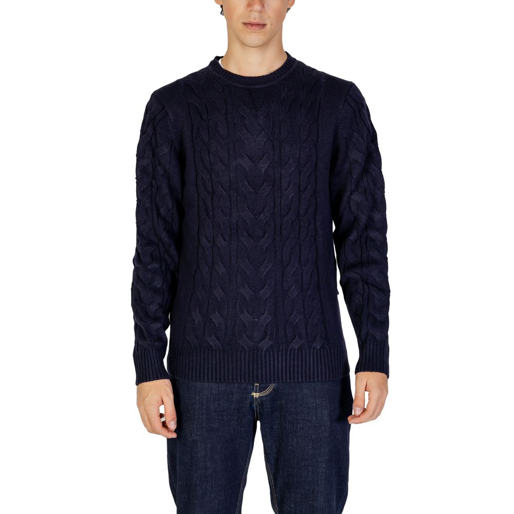 Hamaki-Ho Blue Acrylic Sweater for Effortless Elegance