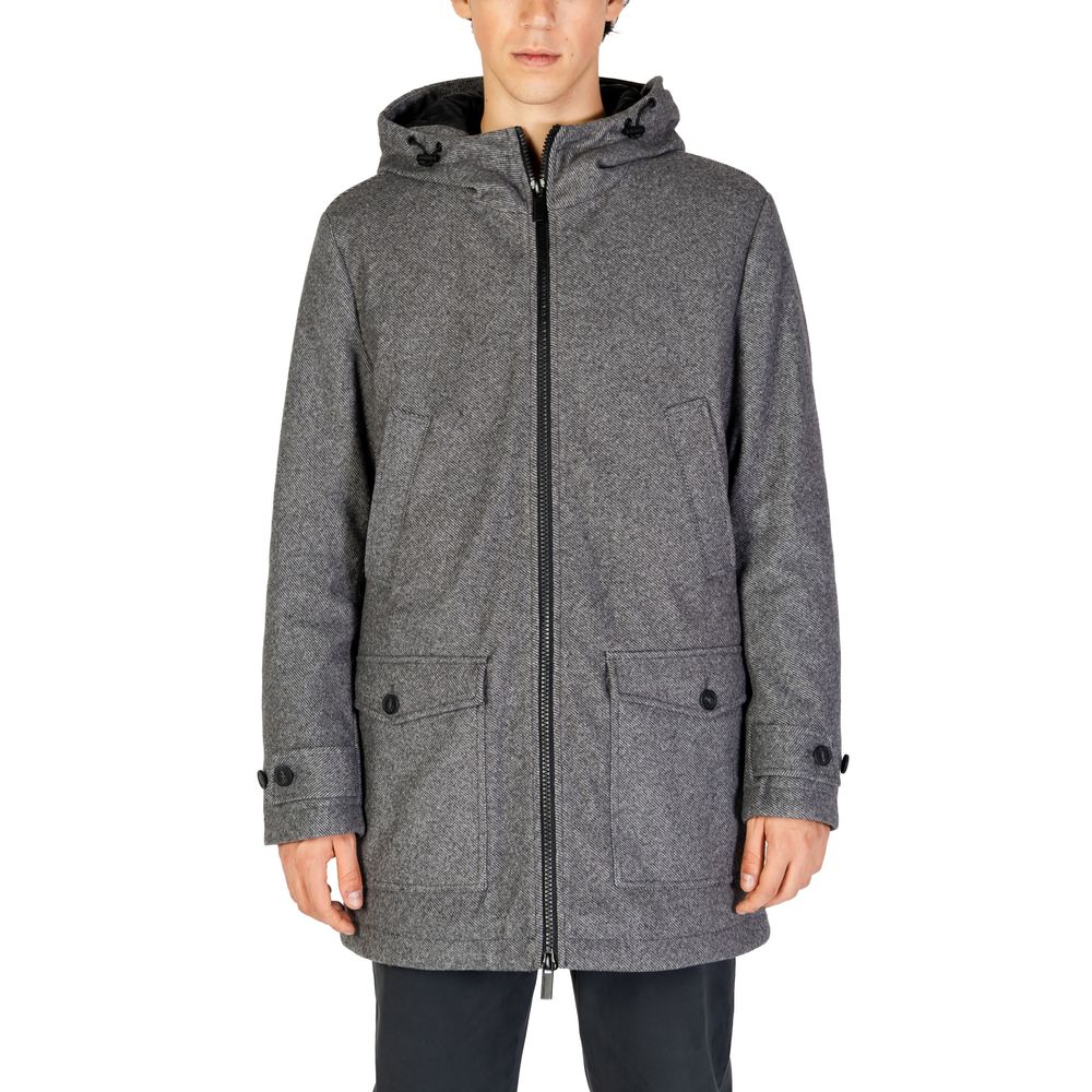 Hamaki-Ho Gray Wool Jacket for Effortless Elegance and Style