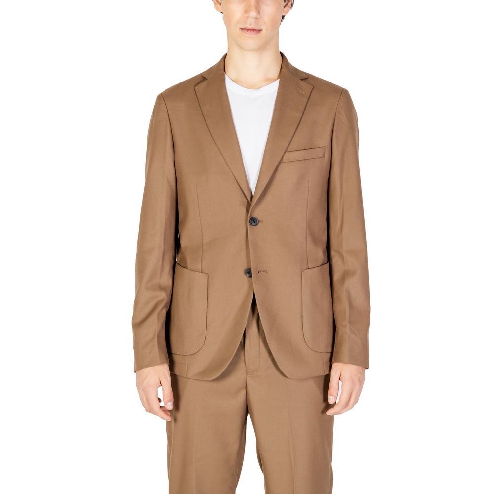 Hamaki-Ho Beige Wool Blazer - Timeless Elegance Redefined