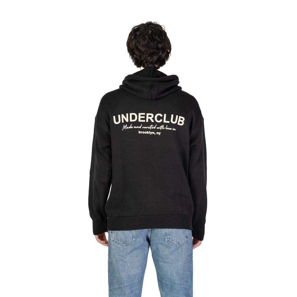 Underclub Black Cotton Sweater for Elevated Casual Elegance