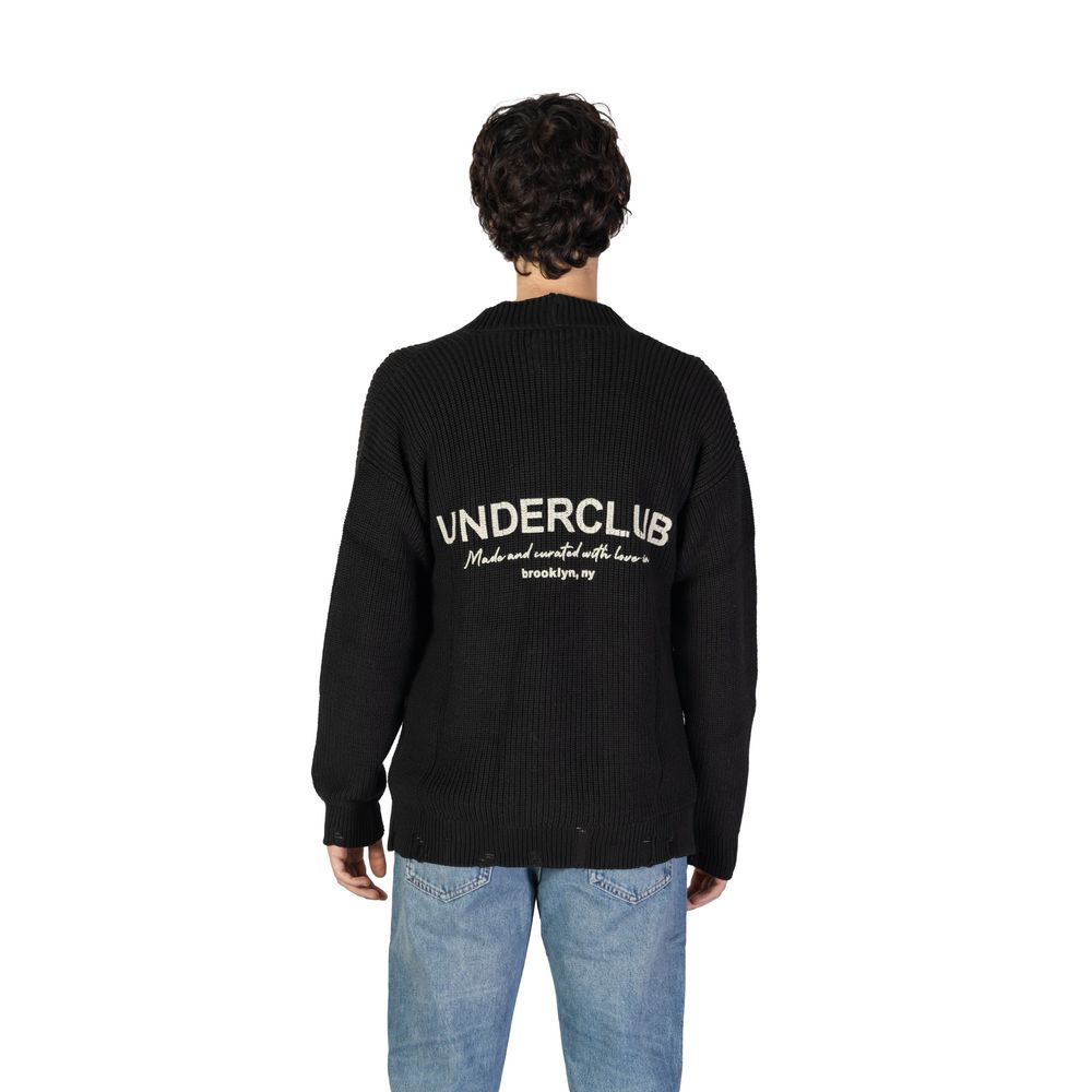 Underclub Black Cotton Cardigan for Timeless Elegance
