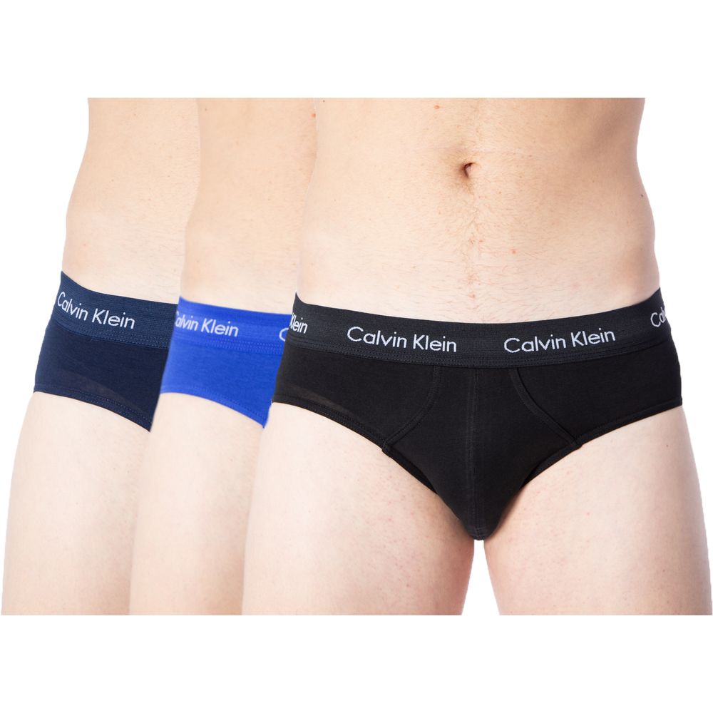 Calvin Klein Blue Cotton Underwear Essentials Briefs