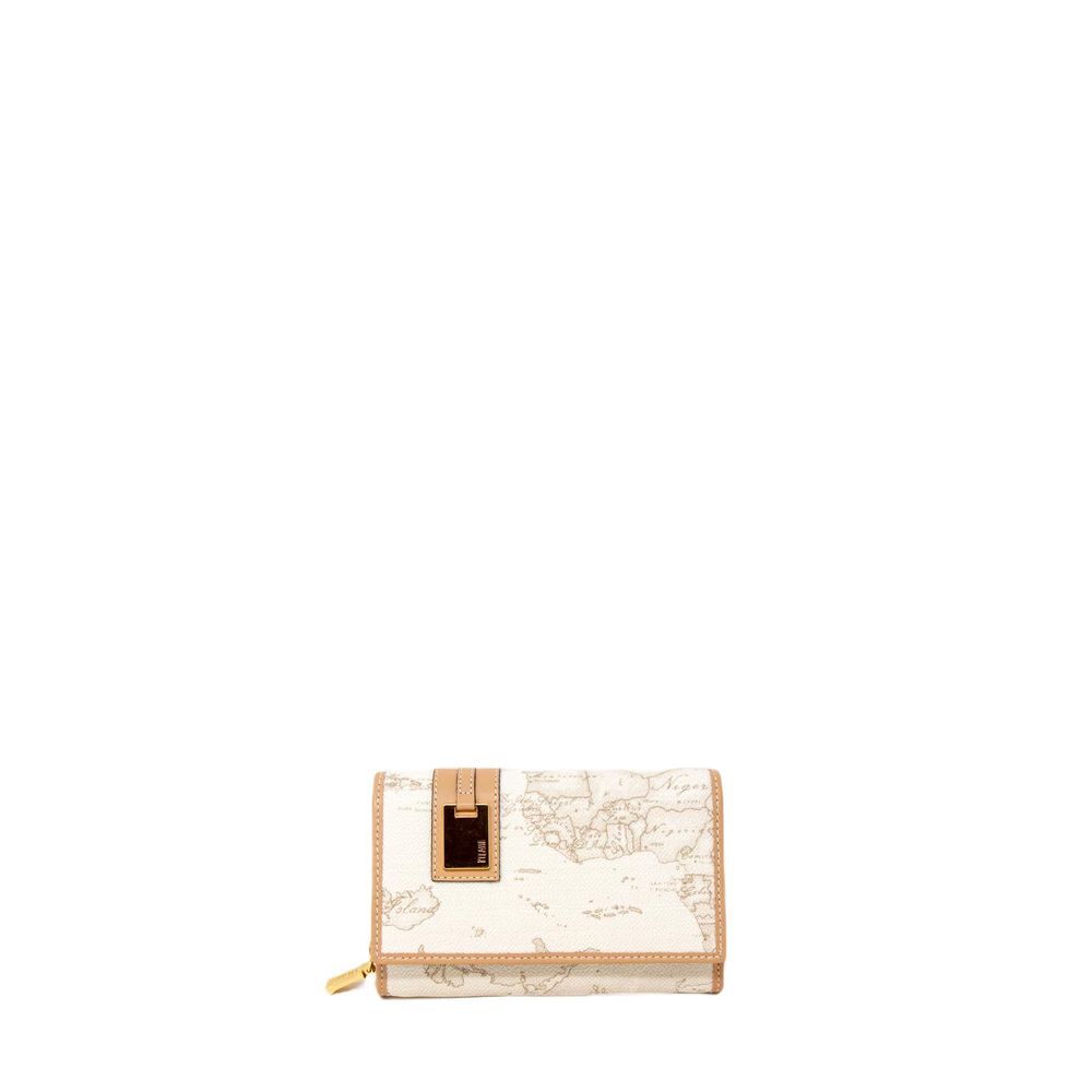 Alviero Martini White Leather Wallet Elegance