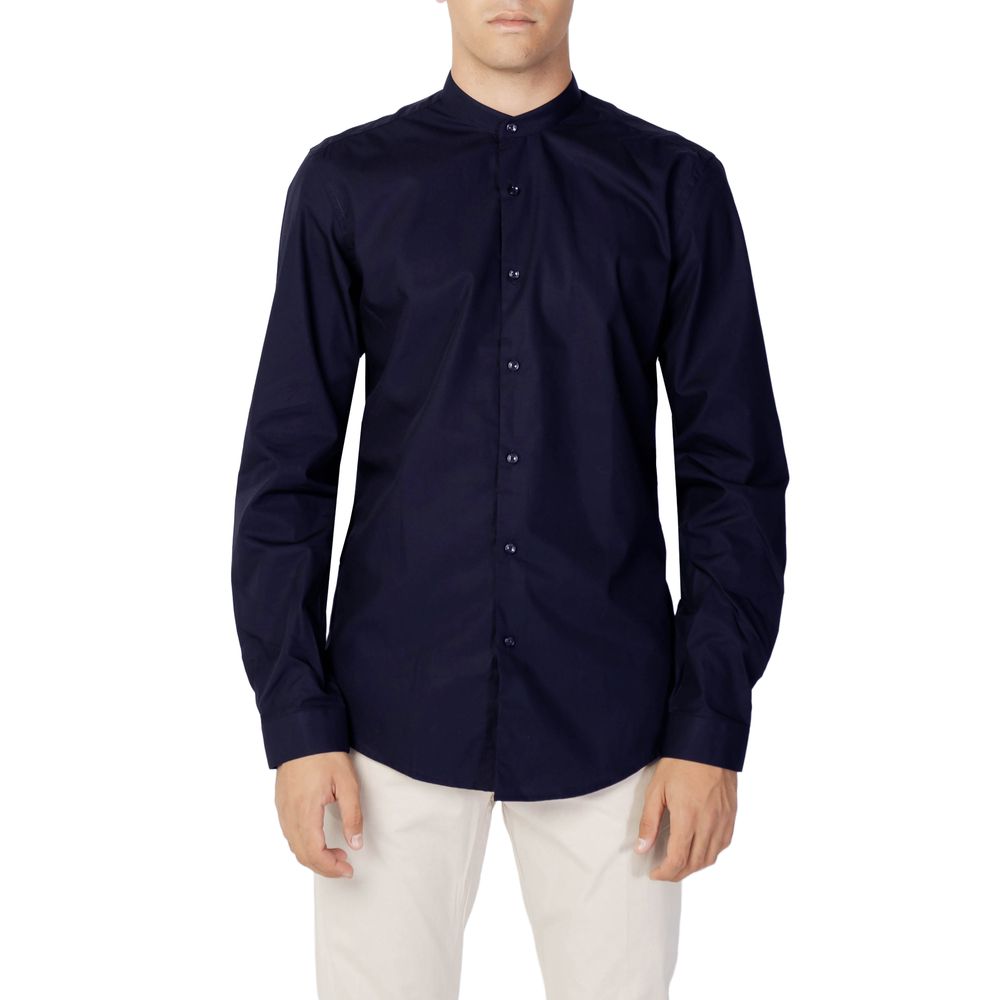 Antony Morato Blue Cotton Shirt for Refined Elegance