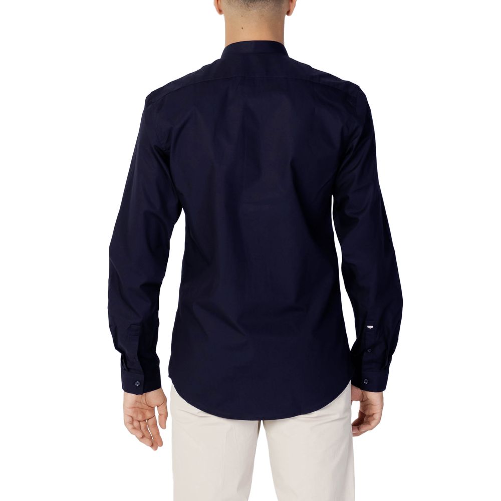 Antony Morato Blue Cotton Shirt for Refined Elegance