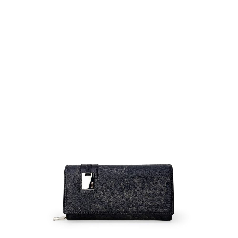 Alviero Martini Black Leather Wallet Elegance