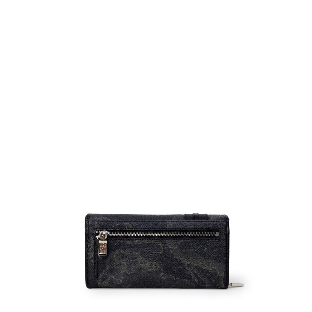 Alviero Martini Black Leather Wallet Elegance