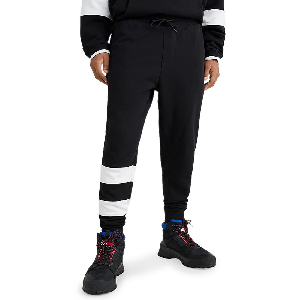 Tommy Hilfiger Black Cotton Jeans & Pant Classic Elegance