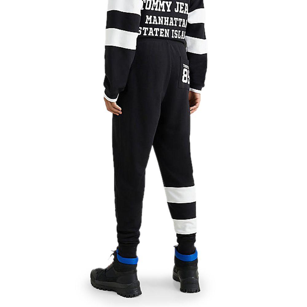 Tommy Hilfiger Black Cotton Jeans & Pant Classic Elegance