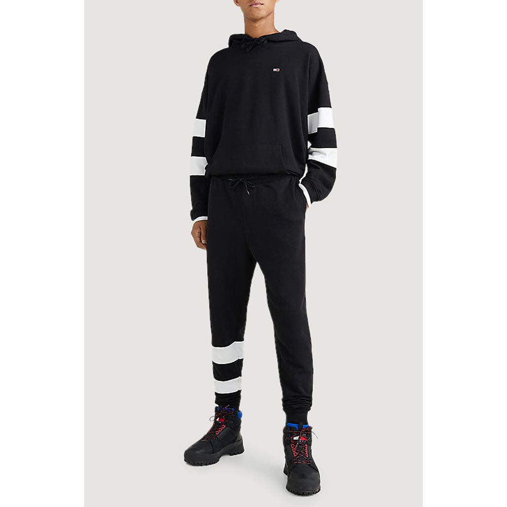 Tommy Hilfiger Black Cotton Jeans & Pant Classic Elegance