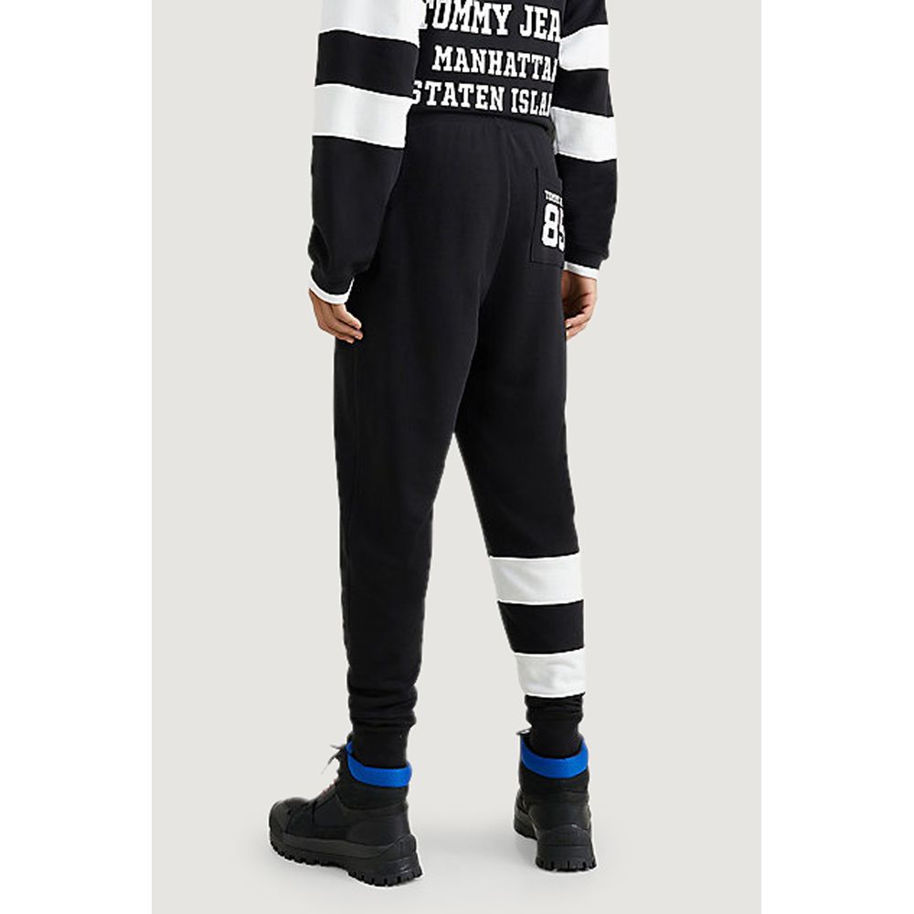 Tommy Hilfiger Black Cotton Jeans & Pant Classic Elegance